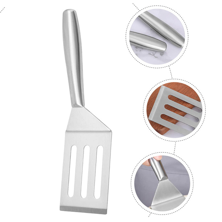 Food Grade Bbq Utensils Set Stainless Steel Fried Steak Food Shovel Grill Griddle Scraper Hamburger Teppanyaki Beef Spatula