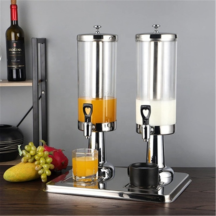 Tianxing Economic 3/6/9L Automatic Stainless Steel Beer Tower Fruit Juice Dispenser Silver Gold Drink Dispensers For Bar Hotel