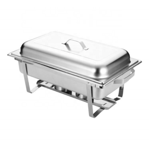 High Quality Metal Buffet Catering Equipment Stainless Steel Rectangular Party Wedding Food Warmer Chafing Dish