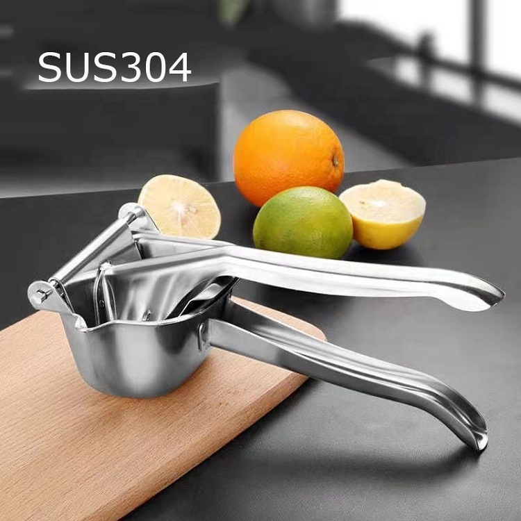 Kitchen Tool Manual Fruit Juicer Press Lemon Orange Squeezer Manual Citrus Stainless Steel Hand Pressure Juicer