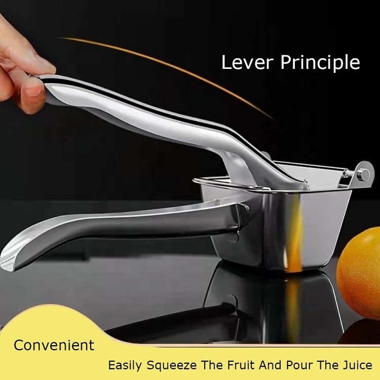 Kitchen Tool Manual Fruit Juicer Press Lemon Orange Squeezer Manual Citrus Stainless Steel Hand Pressure Juicer