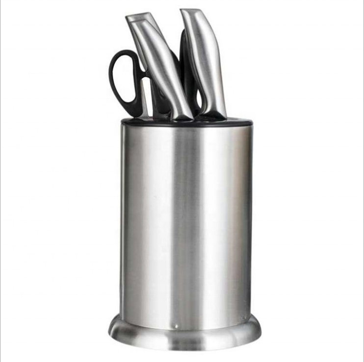 Hot Selling Knife Cutlery Holder Storage Kitchen Tool Set Rack Stand Chopsticks Drainer Stainless Steel Kitchen Utensil Holder