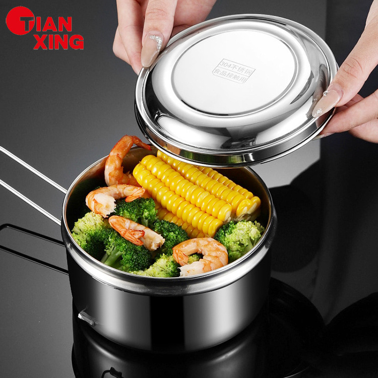 Portable Reusable Metal Food Storage Container Bento Tiffin Box Stainless Steel Lunch Box Round Kids Lunch Boxes For Children