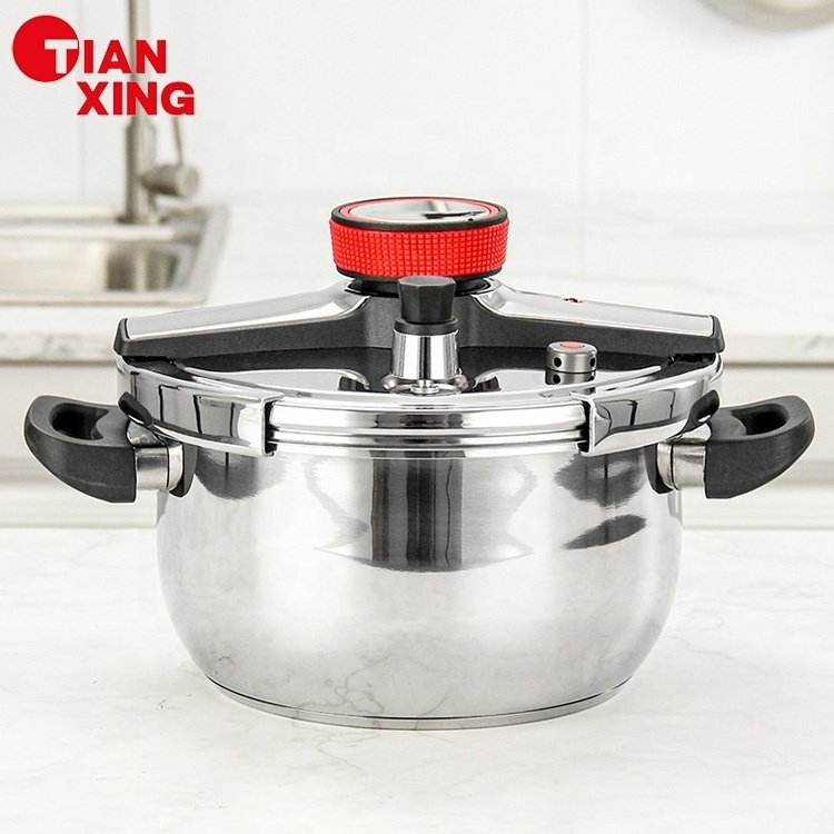 Food Grade High Quality Kitchen Accessories Rotary Switch Stainless Steel 304 High Pressure Cooking Pots 5l Pressure Cooker