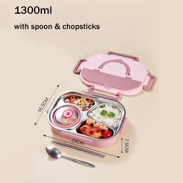 Wholesale Portable Food Grade Stainless Steel 304 Food Warmer Bpa Free Lunch Box Kids Food Container Bento Lunch Box