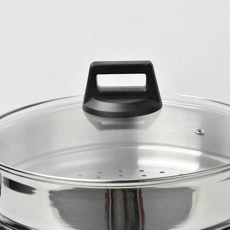 Tianxing Double Triple Layer Stainless Steel Cookware Cooking Stock Pot Steamer Baskets Steaming Pot Large Steamer Pot