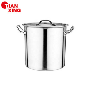 High Quality Factory Supply Commercial Metal Soup Bucket Hotel Restaurant Stock Pot Stainless Steel Soup Water Bucket with Lid