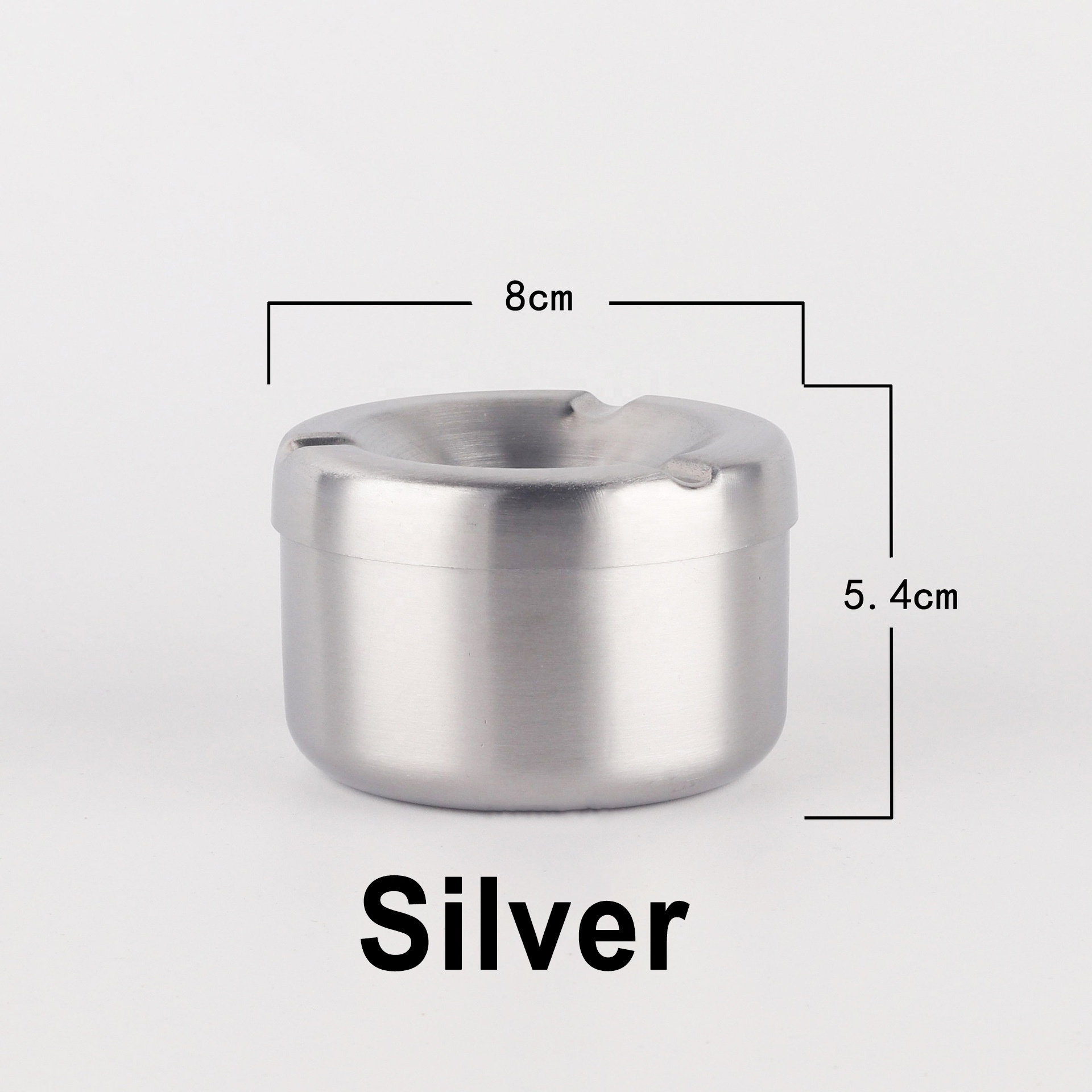 New Design Stainless Steel Ash Tray Car Smoking Accessories Custom Smokeless Easy to Clean Pocket Ashtray with Lid