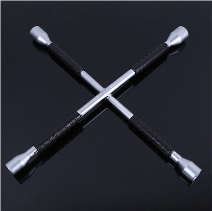 Universal Cross Wrench 4-Way Lug Tire Spanner Car Cross Wheel Wrench Cross Socket Wrench