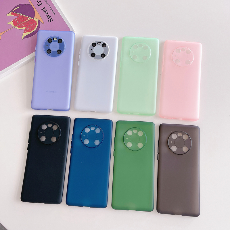 Ultra Thin Soft Case for Huawei Mate 40 30 20 50 Pro P50 P40 P30 Nova 10 8 7 Cases Matte Bumper Soft Silicone Cover Shockproof