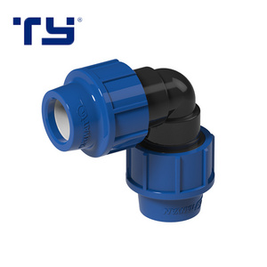 PP TY Factory Price Polypropylene Compression Fittings Pipe Accessories Plastic Joint Elbow