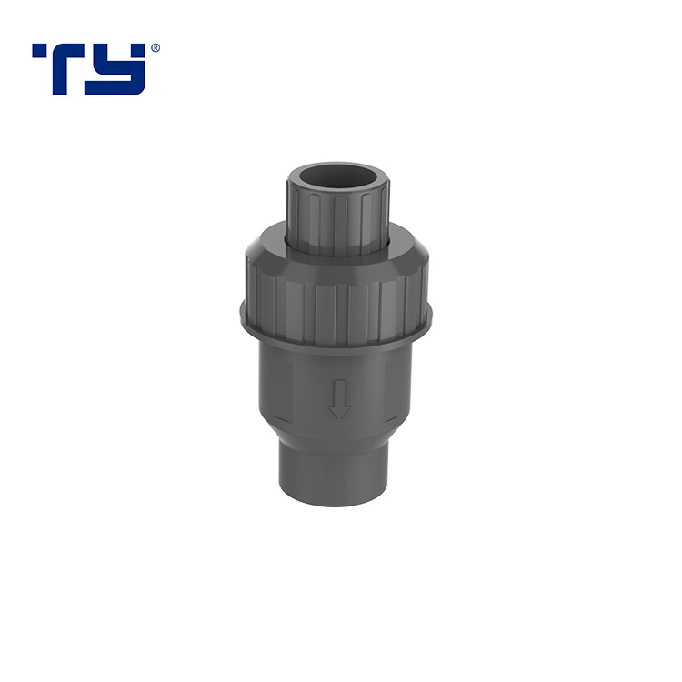 PVC Swing Plastic Single Union Check Valve Socket Price UPVC PVC BALL valve check valve