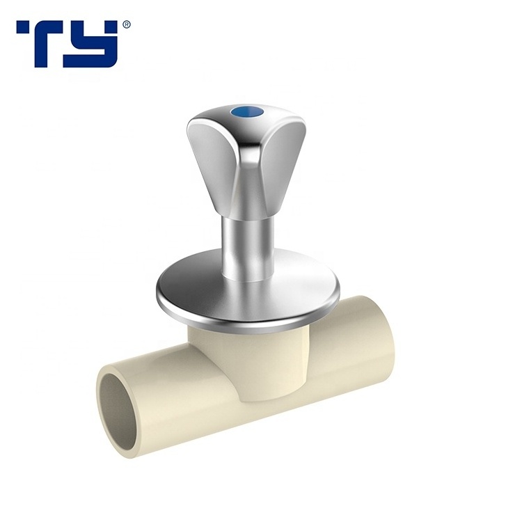 Professional Manufacturer Supplier plastic valve Cpvc pipe fittings Din Stop Valve