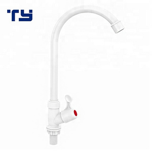 Durable Goose Neck PVC Plastic Faucet Kitchen Sink Single Handle Kitchen Faucet