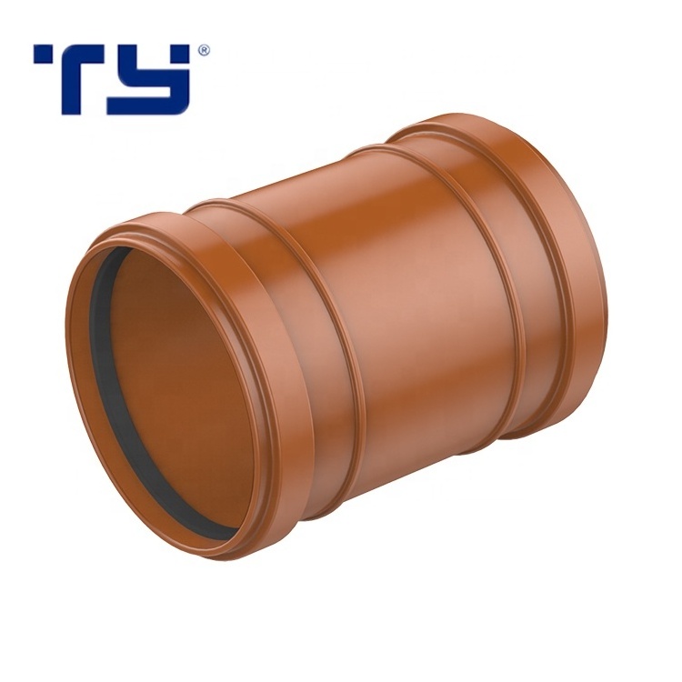 Unique Design PVC-U STOP fush-fit PVC GB rubber gasket drainage pipe fittings coupling