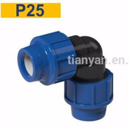 PP TY Factory Price Polypropylene Compression Fittings Pipe Accessories Plastic Joint Elbow