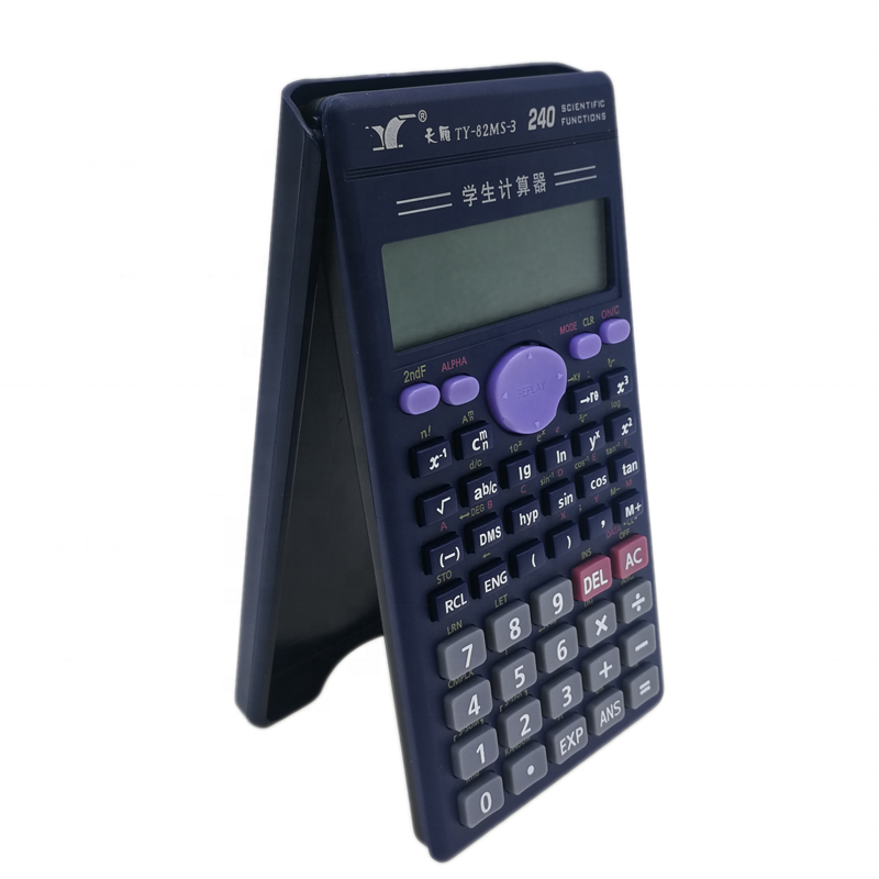 Tianyan TY-82MS 12 digit 240 functions dual power desk student scientific calculator