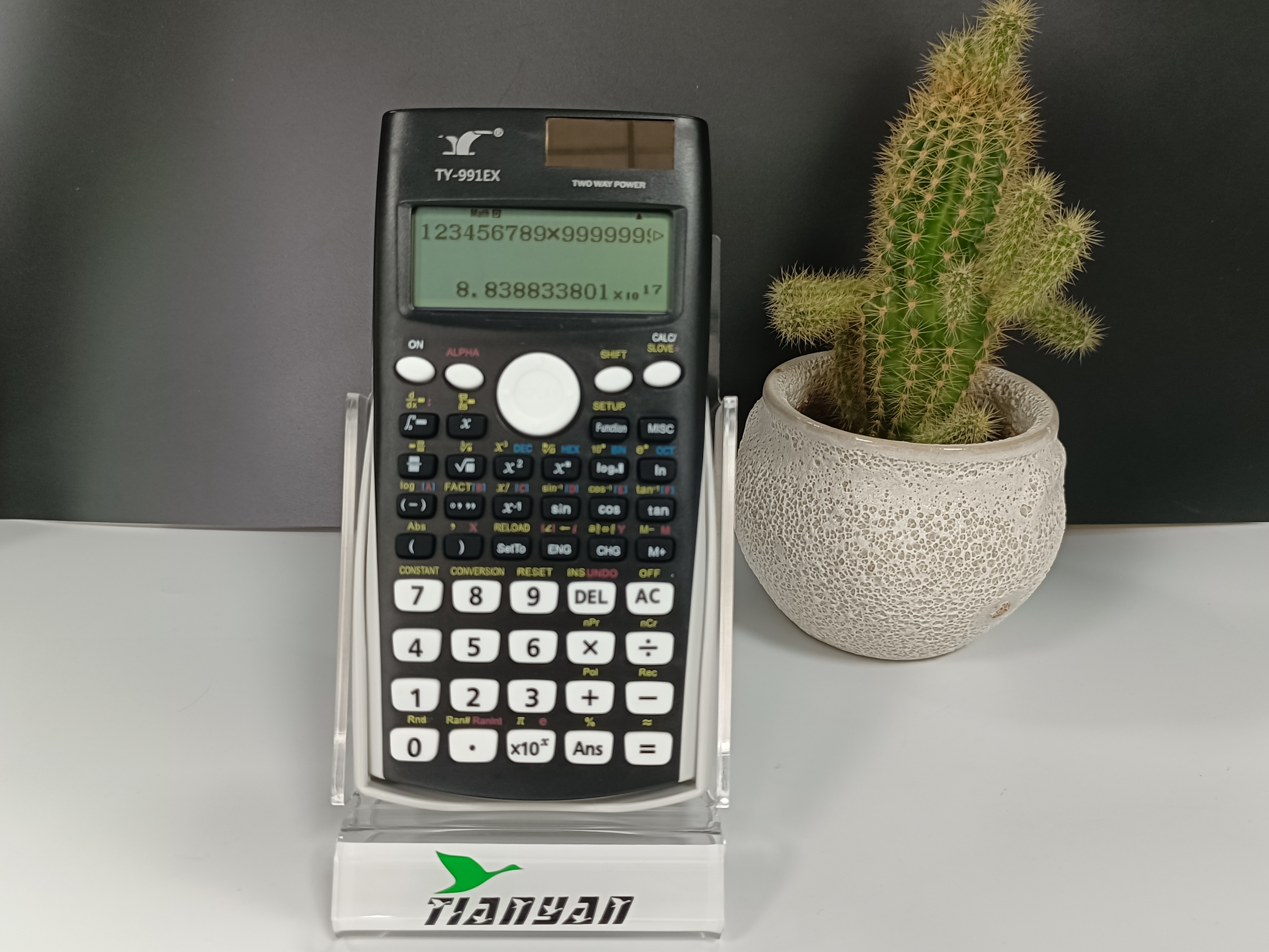 TY-991EX General Purpose Scientific Calculator 552 Functions Calculator  Dual power supply Scientific Calculator