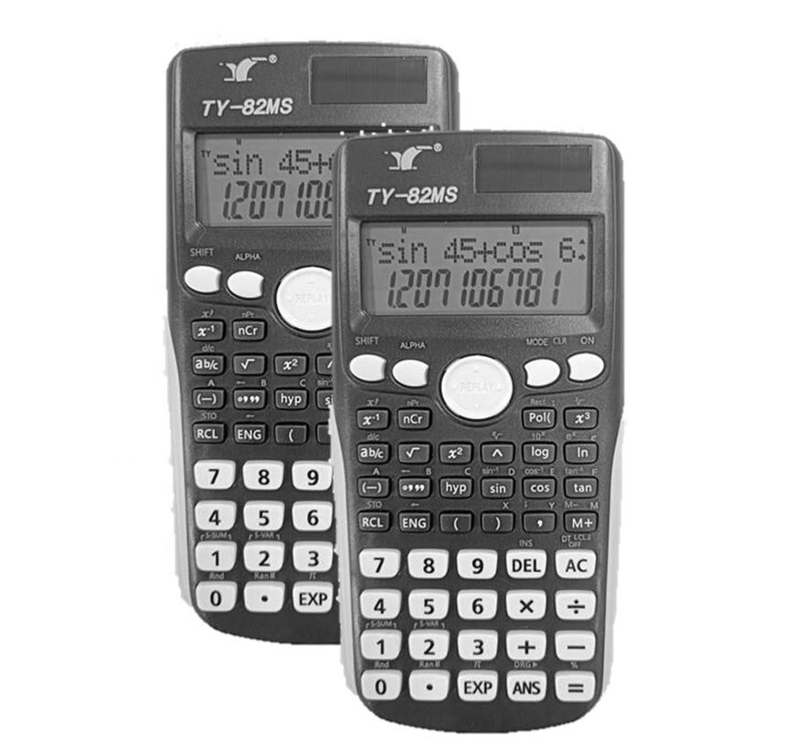 Basic keys and function keys are labeled permanently and operates as such correspondingly Scientific Calculator