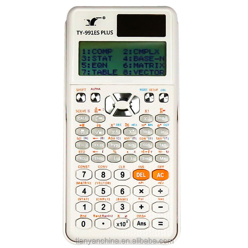 Popular Products TY-991 ES PLUS  417 Functions Scientific Calculator Dual Power Supply Scientific Calculator Student Calculator