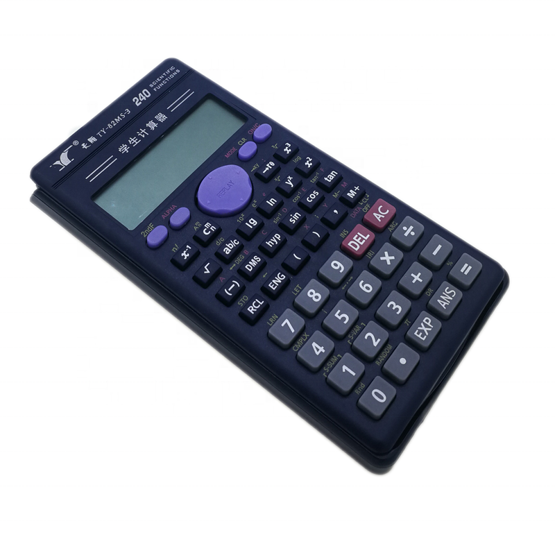 Tianyan TY-82MS 12 digit 240 functions dual power desk student scientific calculator