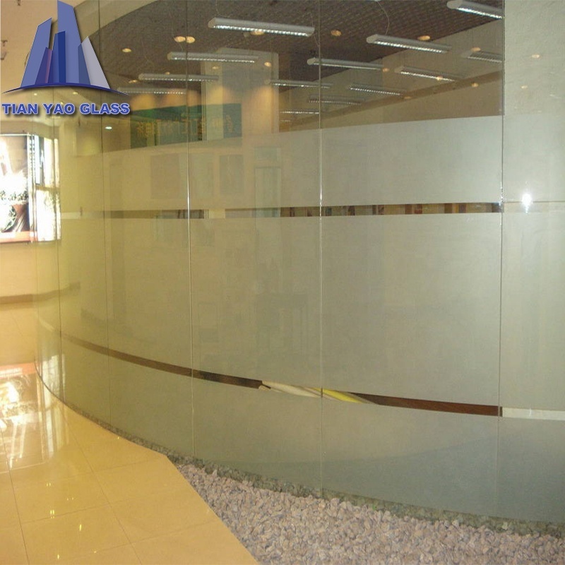 4-10mm frosted glass for wall panels and door decorative glass