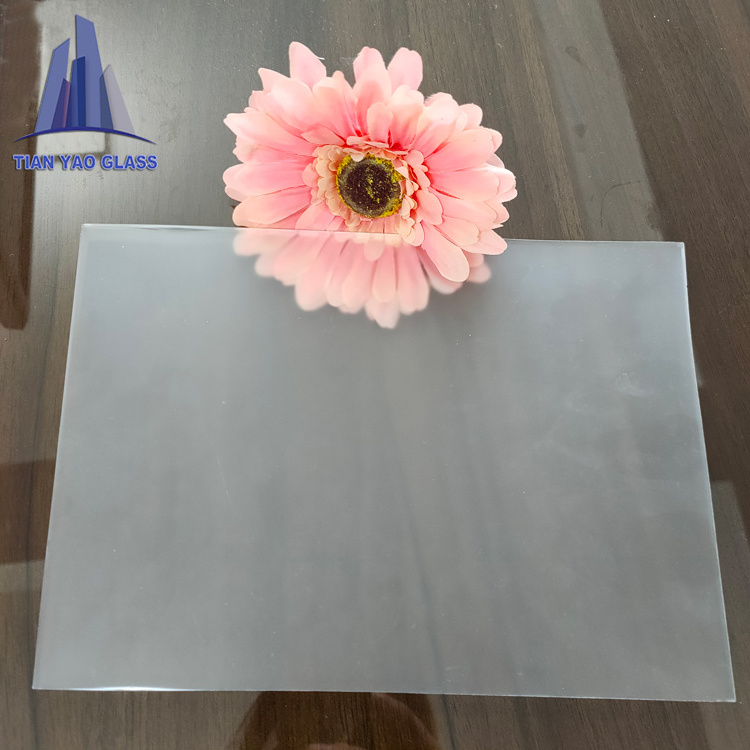 customized 0.5mm~5mm Clear Tempered Frosted Glass matte glass