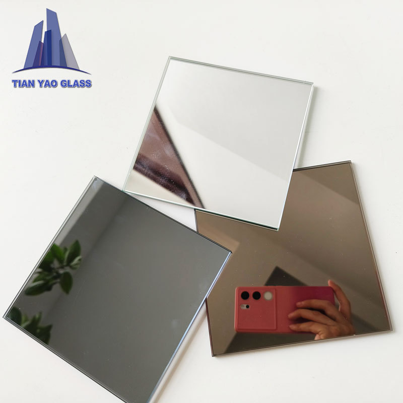 Free sample bronze dark grey blue green silver mirror aluminum mirror