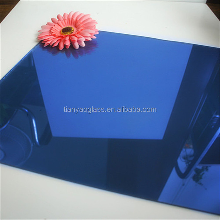 Dark green tinted colored reflective tempered float glass price