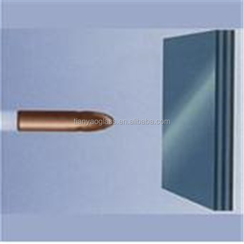 8+8+8mm 10mm 12mm 24mm laminated tempered safety bullet proof glass panel sheets for building