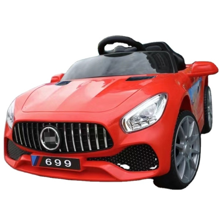 Newest kids toy car luxury electric toy car ride 4 wheel remote control baby toy car can sit in adult double stroller