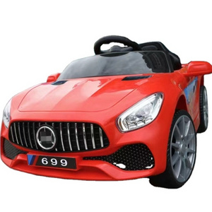 Newest kids toy car luxury electric toy car ride 4 wheel remote control baby toy car can sit in adult double stroller