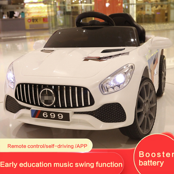 Kids Electric Car Four Wheel Remote Control Car Toys for Men and Women Can Seat People Charge Mercedes Benz Car Kids