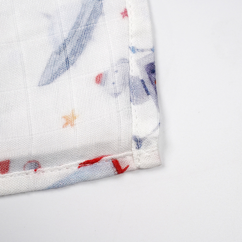 Baby Blanket Custom Print Swaddle Muslin Organic Cotton Baby Bamboo Infant Swaddle Blankets Wrap Baby//