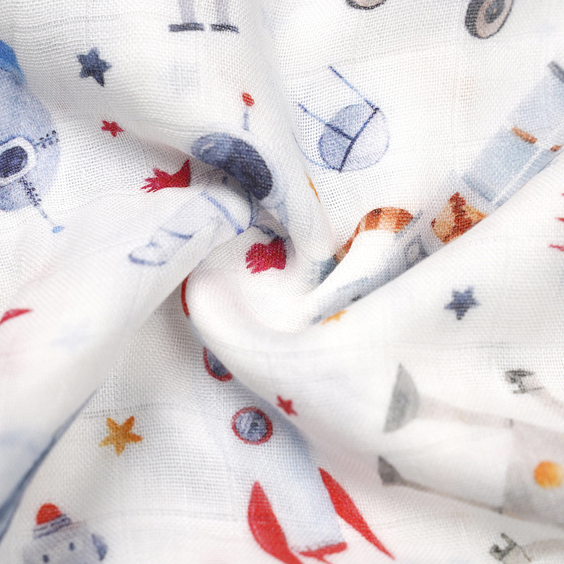 Baby Blanket Custom Print Swaddle Muslin Organic Cotton Baby Bamboo Infant Swaddle Blankets Wrap Baby//