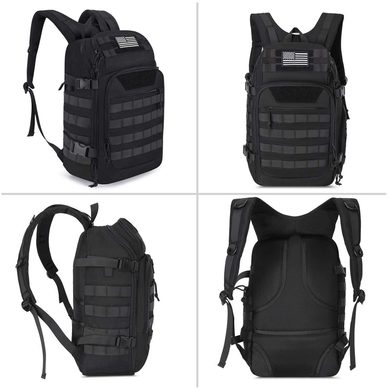 water resistant laptop bag outdoor hiking training gaming daypack rucksack 30l tactical backpack with usb charging port