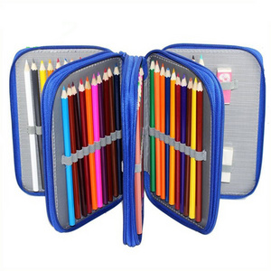 Large capacity pen bag pouch stationary case for school office art craft multi-layer students pencil holder for travel