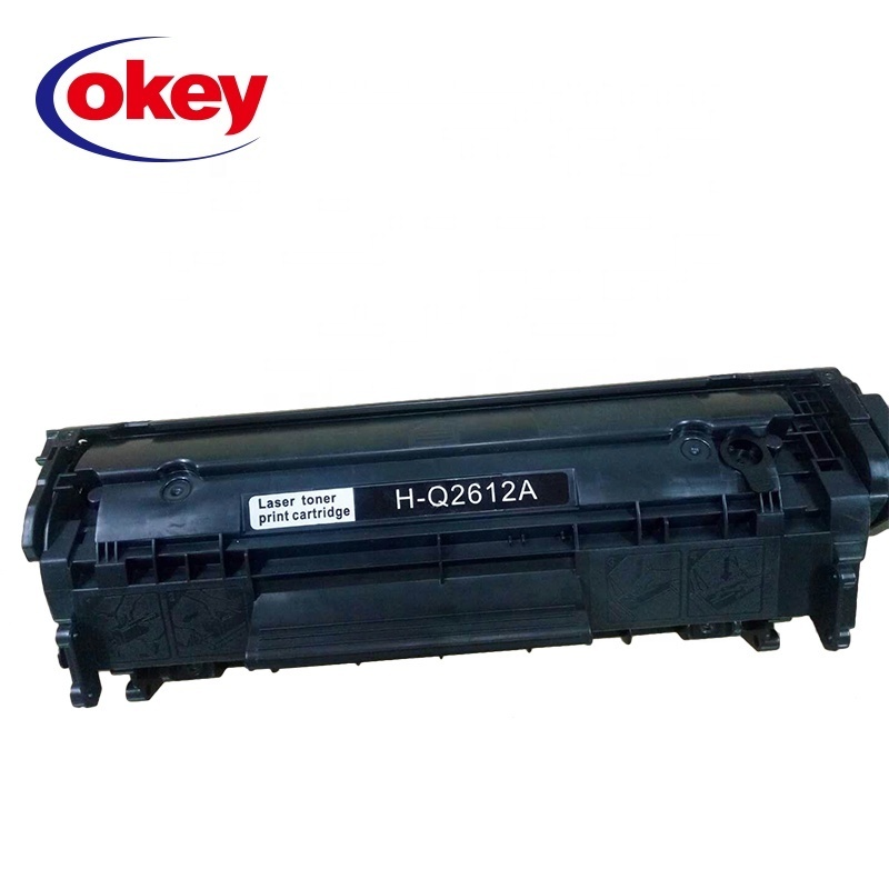 High quality Q2612A 12A black toner cartridge for HP LaserJet 1010/1020/1015/1012/3015/3020/3030/3050 printer toner