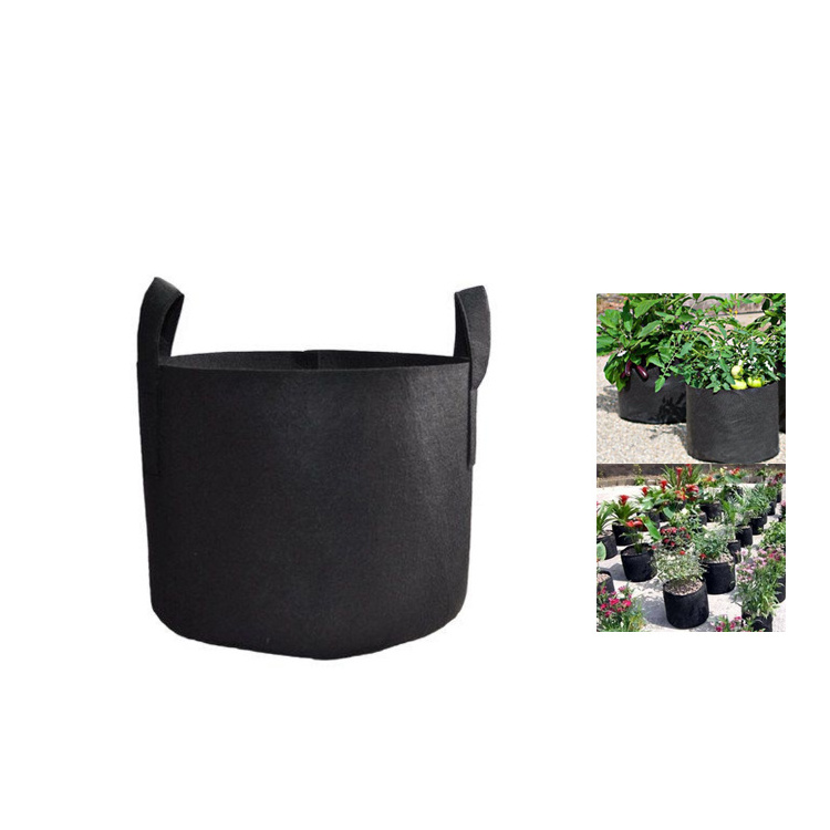 Garden flower fabric grow pot grow bag 3 gallon 10 gallon felt plant bag