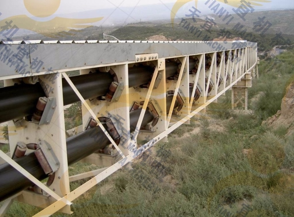 Rubber Belt Conveyor for Long Distance Horizontal or Inclined Conveying Equipment