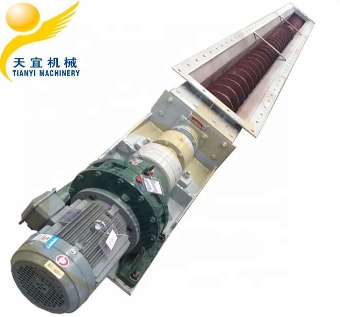 Heat Resistant Flexible Cement Concrete Spiral Screw Auger Conveyor Large Capacity Industrial Carbon Steel Provided TIANYI 4500