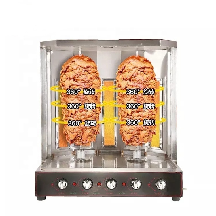 Turkey Electric/Gas  Doner Kebab Machine Commercial Stainless Steel Mini Shawarma Machine