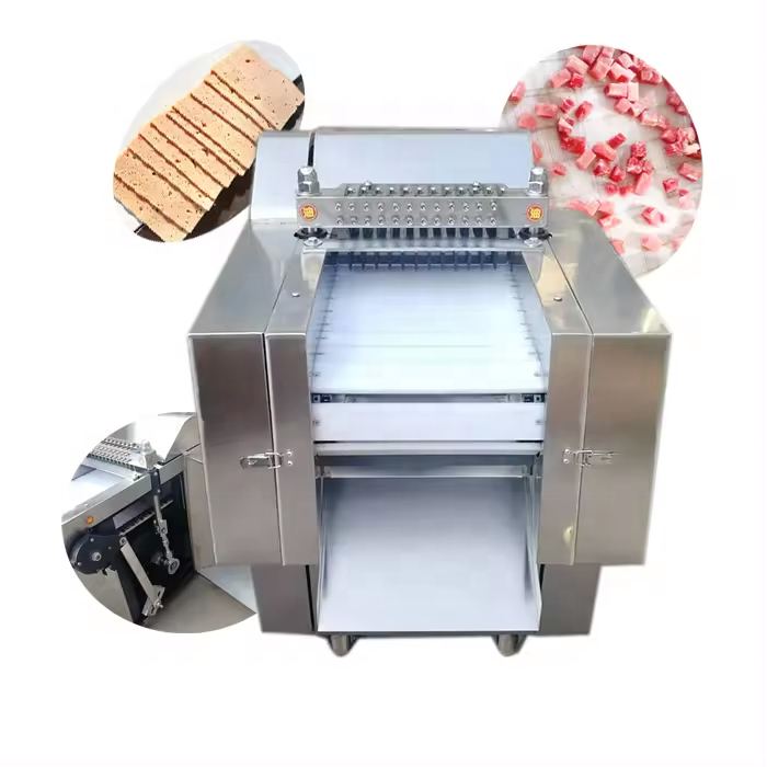 High quality Commercial frozen chicken cube cutter/Big meat dice cutting machine/meat dicer cube cutting machine