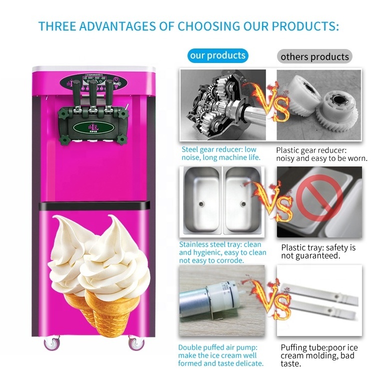 Commercial Frozen Yogurt Soft Ice Cream Machine