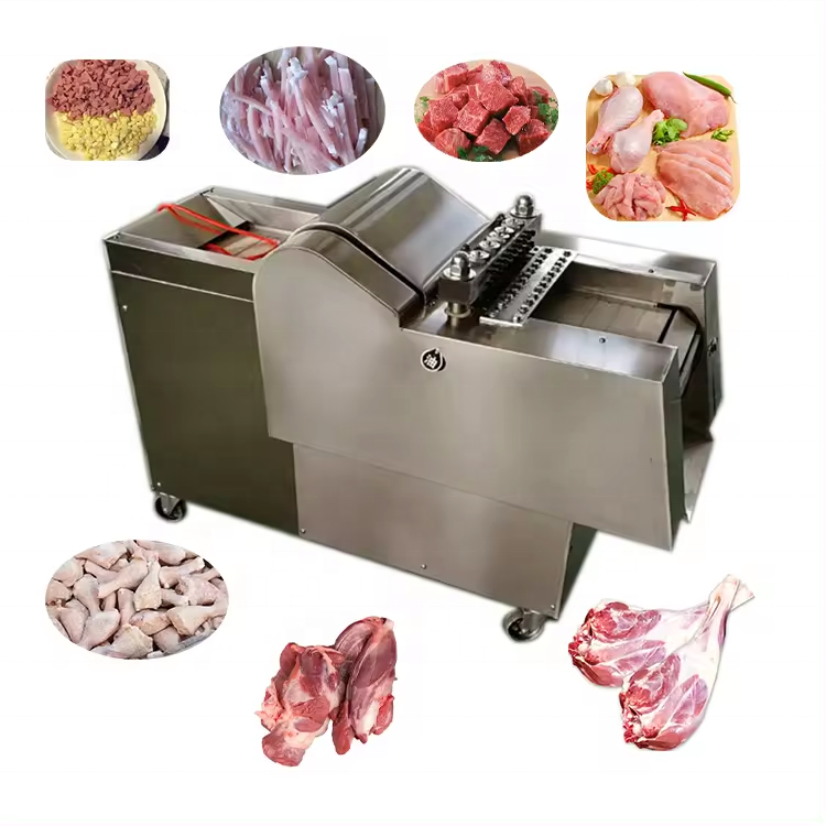 High quality Commercial frozen chicken cube cutter/Big meat dice cutting machine/meat dicer cube cutting machine