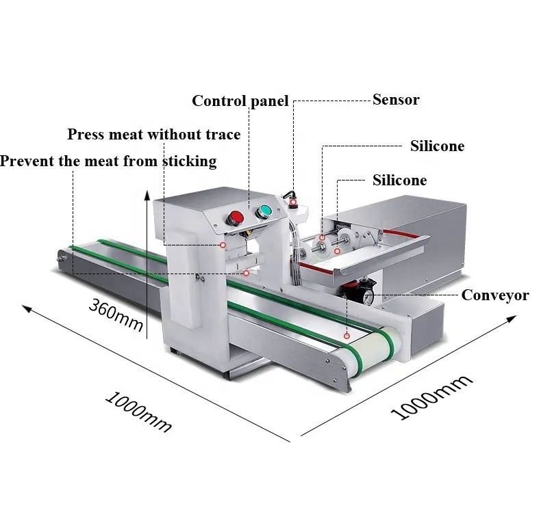 Commercial automatic meat skewer machine Fully automatic skewer machine Multifunctional lamb pork skewer machine