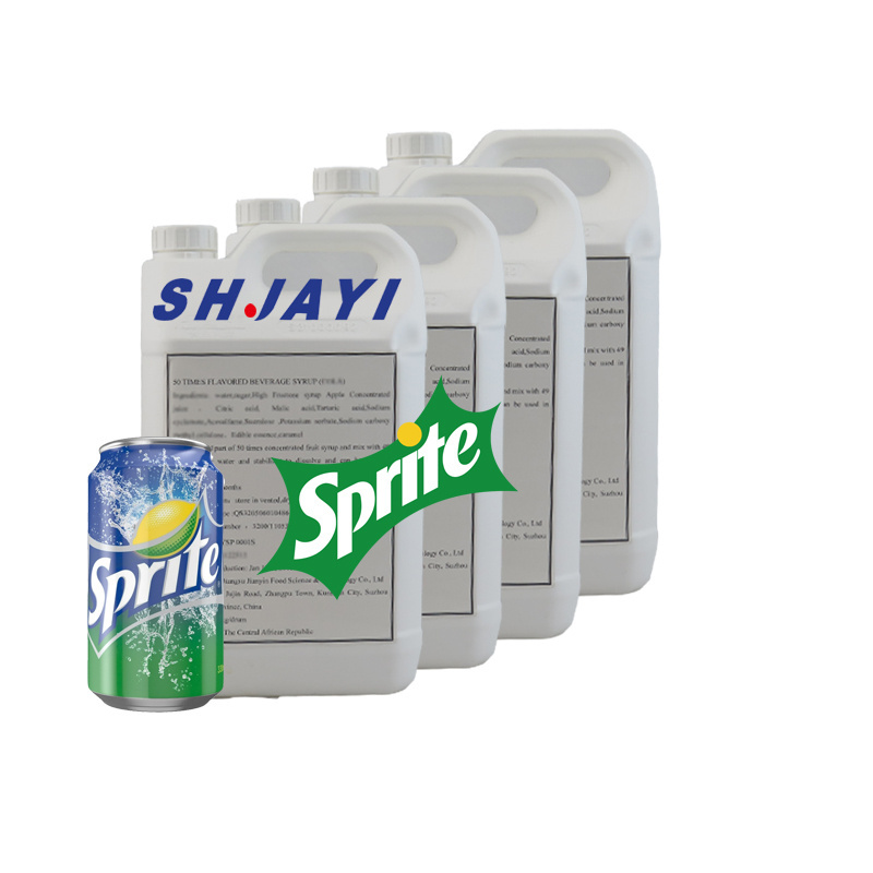 2024 New 50 Times SHJAYI Concentrate carbonated CSD sprited Syrup sprited taste sprited Soft Drinks