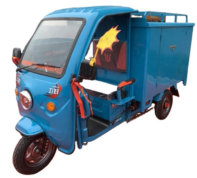 2023 Popular Electric Advertising cargo tricycle/trike for Express Ice Cream,Pizza,Bread,drinks,foods promotion sales