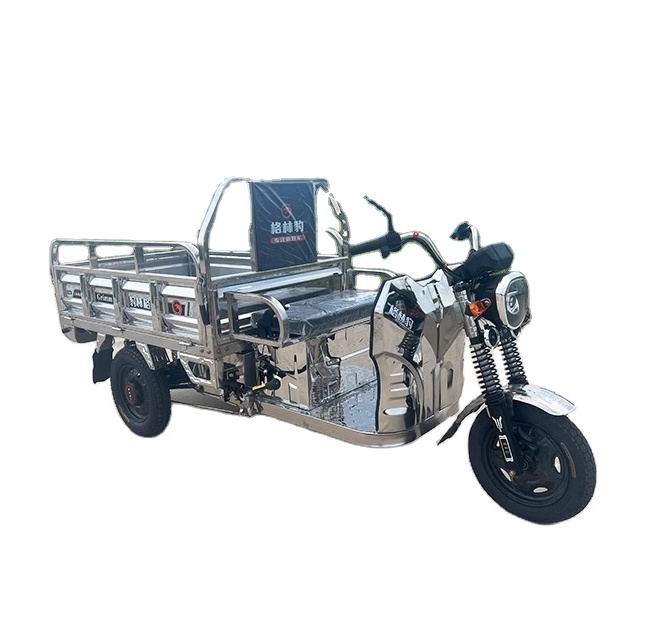 Hot Selling Electric cargo solar powered tricyclet with roof 3 wheel electric for cargo made in China solar tricycle cabin