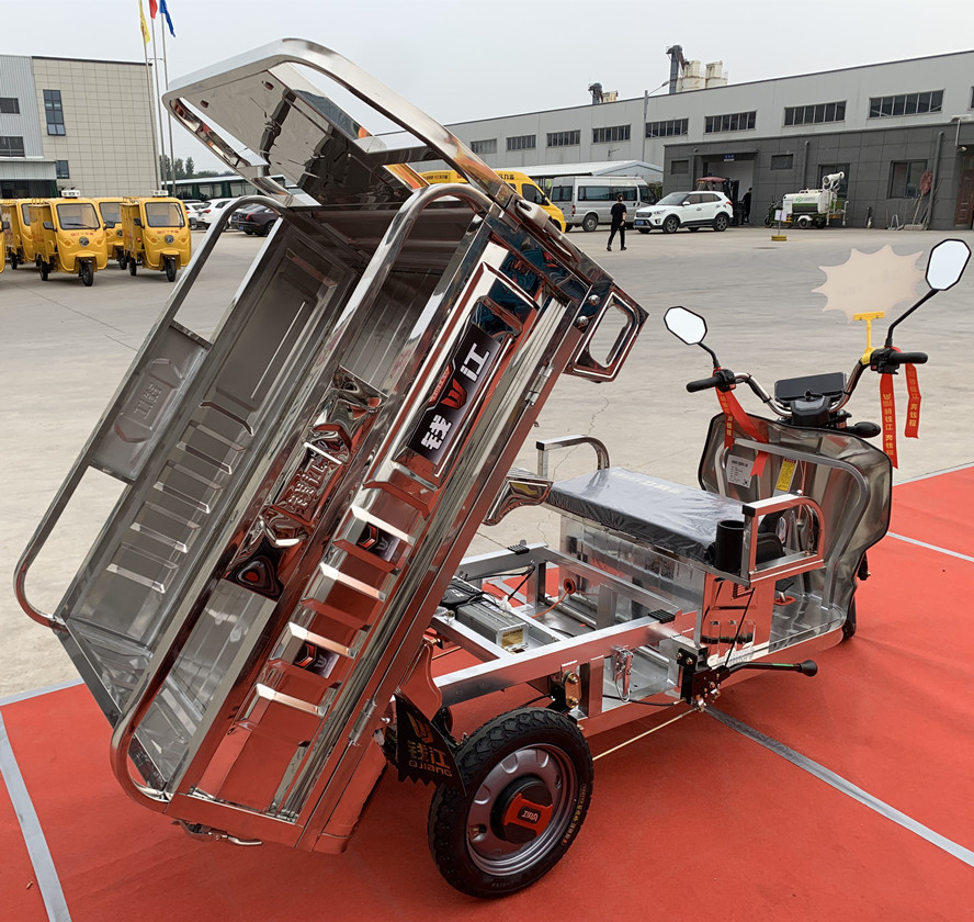 Hot Selling Electric cargo solar powered tricyclet with roof 3 wheel electric for cargo made in China solar tricycle cabin